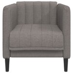 vidaXL Fauteuil taupe tissu