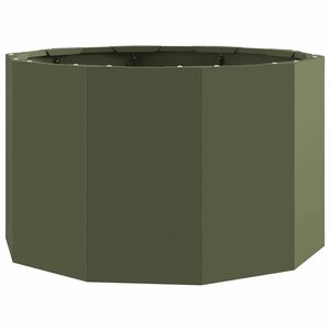 vidaXL Jardinière Vert olive 60 x 60 x 35 cm Acier