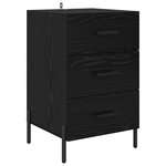 vidaXL Cabinet de chevet Chêne noir 40 x 40 x 66 cm Bois d'ingénierie