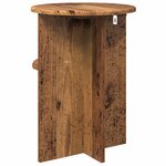 vidaXL Table d'appoint Bois ancien Ø 39 5 x 55 cm Bois d'ingénierie