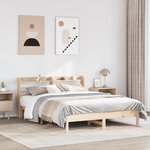 vidaXL Cadre de lit sans matelas 160x200 cm bois massif de pin