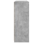 vidaXL Buffets avec lumières LED 3 Pièces gris béton bois d'ingénierie