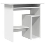 vidaXL Bureau Blanc 80x45x74 cm Bois d’ingénierie