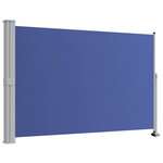 vidaXL Auvent latéral rétractable de patio 160x300 cm Bleu