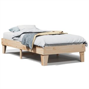 vidaXL Cadre de lit sans matelas 90x200 cm bois de pin massif