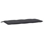 vidaXL Coussins de banc de jardin lot de 2 anthracite mélangé tissu