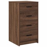vidaXL Buffet Chêne marron 40 x 41 x 75 cm Bois d'ingénierie
