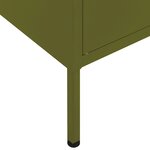 vidaXL Armoire de rangement Vert olive 80x35x101 5 cm Acier