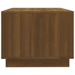 vidaXL Table basse chêne marron 102x55x43 cm bois d'ingénierie