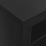 vidaXL Armoire à portes coulissantes avec jardinière Anthracite Acier