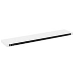 vidaXL Étagère murale flottante 2Pièces Blanc brillant 120x23 5x3 8cm MDF
