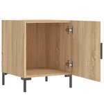 vidaXL Tables de chevet 2 Pièces chêne sonoma 40x40x50 cm bois ingénierie