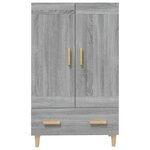 vidaXL Buffet Sonoma gris 70x31x115 cm Bois d'ingénierie