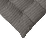 vidaXL Coussins de siège 4 Pièces Gris clair 40 x 40 x 6 cm
