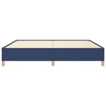 vidaXL Cadre de lit sans matelas bleu 200x200 cm tissu