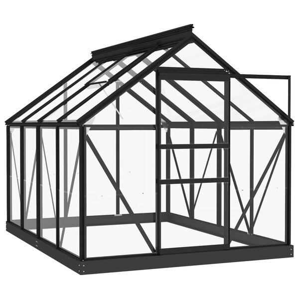 vidaXL Cadre de remplacement de serre 155x103x191 cm aluminium