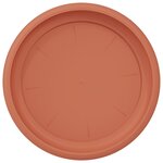 vidaXL Plateau à fleurs rond 6 Pièces Rouge brique Ø 23 5 x 2 5 cm