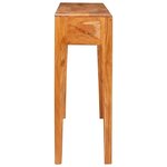 vidaXL Table console Marron 110 x 30 x 80 cm Bois d'Acacia Massif