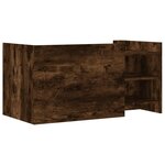 vidaXL Table basse chêne fumé 100x50x50 cm bois d'ingénierie