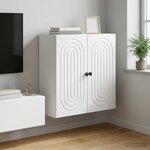vidaXL Armoire Murale Blanc 59 x 31 x 60 cm Bois d'ingénierie