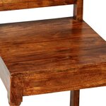vidaXL Chaises à manger lot de 4 bois massif classique