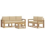vidaXL Ensemble de canapés d'extérieur 6 Pièces