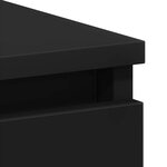 vidaXL Bureau Noir 90x45x76 cm Bois d’ingénierie