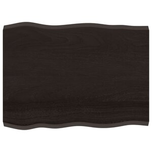 vidaXL Dessus de table bois massif traité bordure assortie