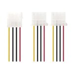 NEDIS Internal Power Cable - Molex Male - 2x Molex Female - 0.15 m - Various