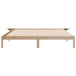 vidaXL Cadre de lit avec tables de chevet Naturel 200 x 210 cm