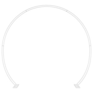 vidaXL Arche de mariage Blanc 223 x 45 x 201 cm Acier