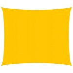 vidaXL Voile d'ombrage 160 g/m² carré jaune 4 5x4 5 m PEHD