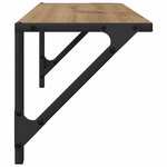 vidaXL Étagères Murales 2 Pièces Chêne artisanal 60 x 25 x 25 5 cm