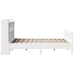 vidaXL Cadre de lit sans matelas blanc 140x190 cm bois de pin massif