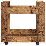 vidaXL Trolley de Bureau Bois Ancien 60 x 45 x 60 cm Bois d'ingénierie