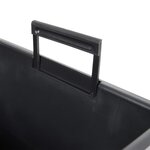 vidaXL Jardinière et intérieur amovible anthracite 21 /49 L rotin PP