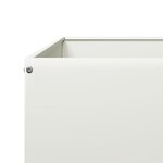 vidaXL Lit surélevé de jardin blanc 100x100x26 cm acier