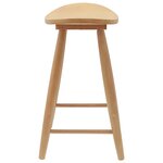 vidaXL Chaises de salle à manger 2 Pièces Naturel 46 x 37 x 63 cm