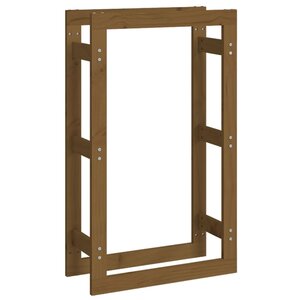 vidaXL Support de bois de chauffage Marron miel 60x25x100 cm Bois pin