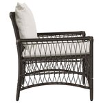 vidaXL Chaise de jardin Marron 60 x 70 x 78cm polyrotin