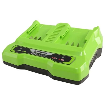 Greenworks chargeur à double fente 24 v 4 a