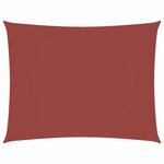 vidaXL Voile de parasol tissu oxford rectangulaire 2x3 5 m terre cuite