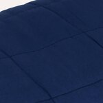 vidaXL Couverture lestée Bleu 138x200 cm 10 kg Tissu