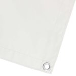 vidaXL Écran de balcon Blanc 75 x 200 cm Oxford alu enduit de PU