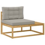 vidaXL Canapé d'extérieur en bout Blanc 115 x 83 x 73 cm Polyester