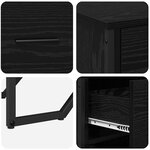 vidaXL Buffet Chêne noir 97 x 32.5 x 74.5 cm Bois d'ingénierie