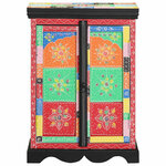 vidaXL Table console avec stockage Multicolore 50 x 30 x 75 cm