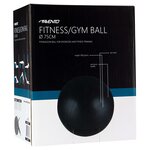 Avento Ballon de fitness/d'exercice Diamètre 75 cm Noir