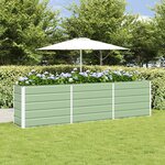 vidaXL Jardinière Vert pastel 480 x 50 x 45 cm Acier galvanisé