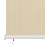 vidaXL Store roulant d'extérieur Crème 60x230 cm PEHD